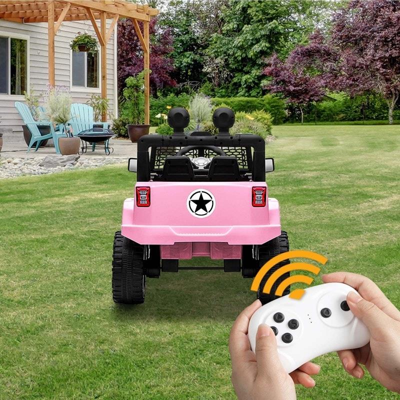 Mazam Kids Electric Ride On Car Jeep - Pink-Auzzi Store