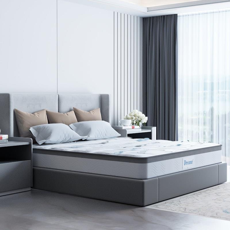 DreamZ Double Spring Mattress - Pocket Tight Top Foam - Medium Firm 25CM