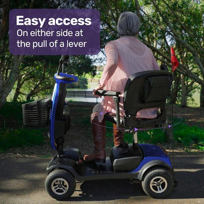 Equipmed Pathline Mid-Sized Electric Mobility Scooter - Blue