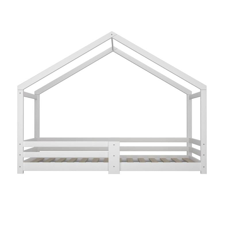 Oikiture Kids Single Wooden Bed Frame - Timber Platform for Creative Sleep