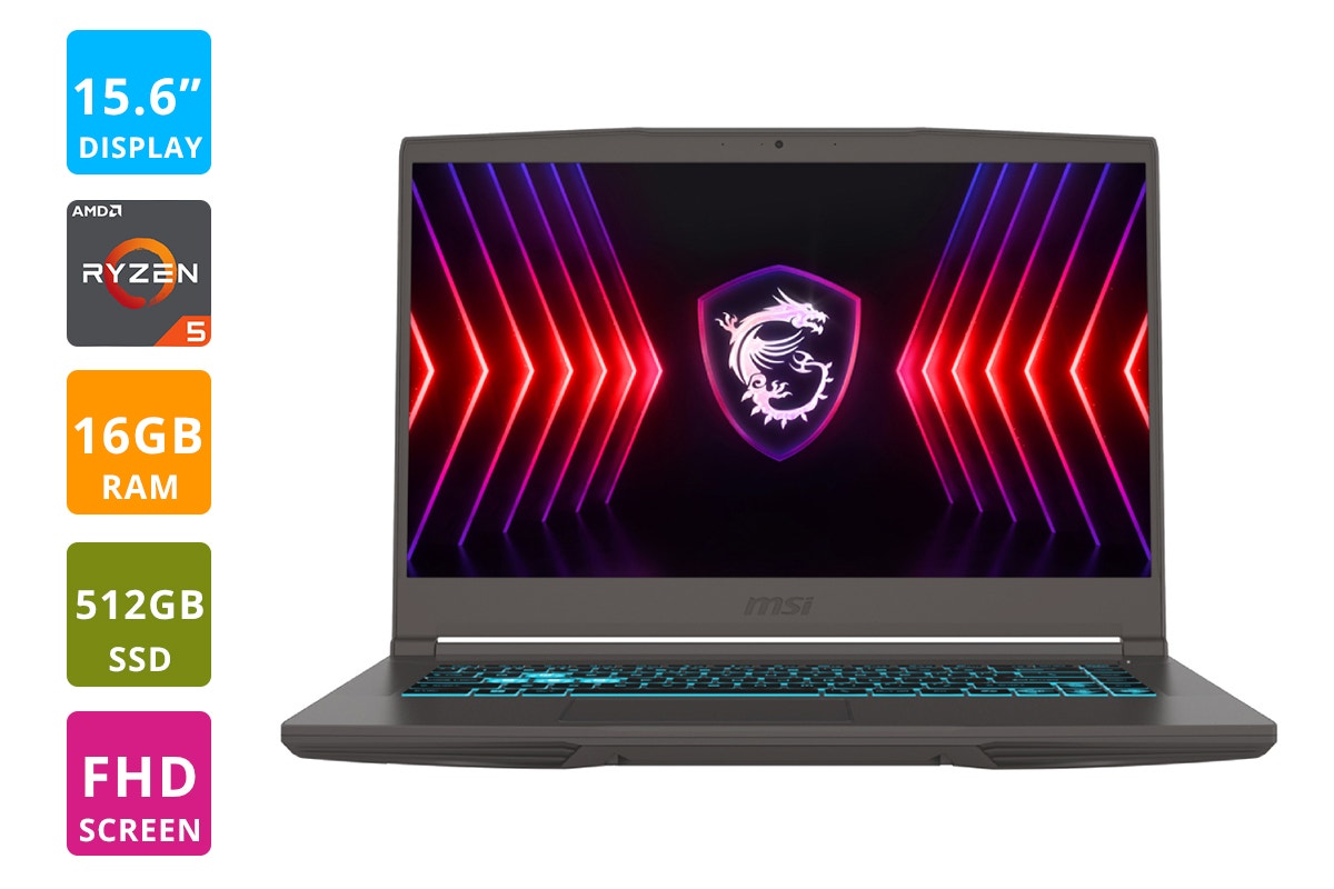 MSI Thin A15 B7VF-041AU 15.6" Full HD 144Hz Ryzen 5 RTX 4060 Gaming Laptop - 16GB, 512GB