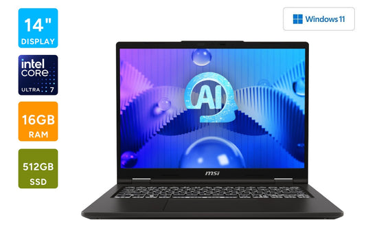 MSI Venture AI 14" 2.8K OLED 120Hz Ultra 7 Windows Laptop (16GB, 512GB, A1MG-013AU)