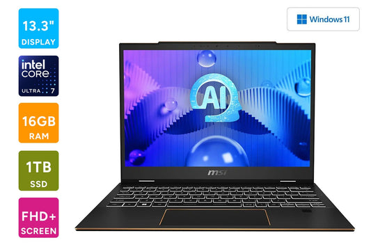 MSI Summit E13 AI Evo 13.3" Full HD+ Ultra 7 Windows 11 Laptop (16GB, 1TB)