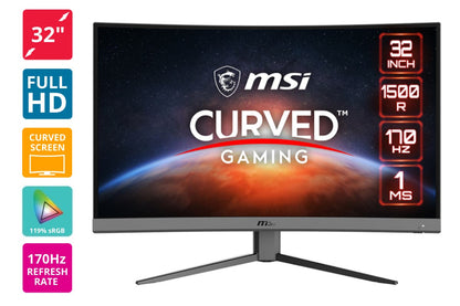 MSI 32" Curved Full HD 170Hz FreeSync Gaming Monitor (G32C4E2)