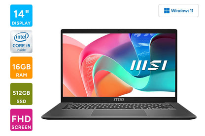 MSI Modern 14 F13MG-010AU 14  Full HD i5 13th Gen Windows 11 Laptop - 16GB, 512GB