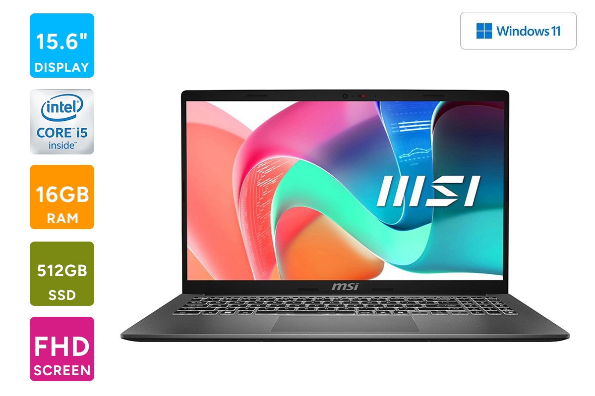 MSI Modern F13MG-400AU 15.6" Full HD i5 Windows Laptop (16GB, 512GB)