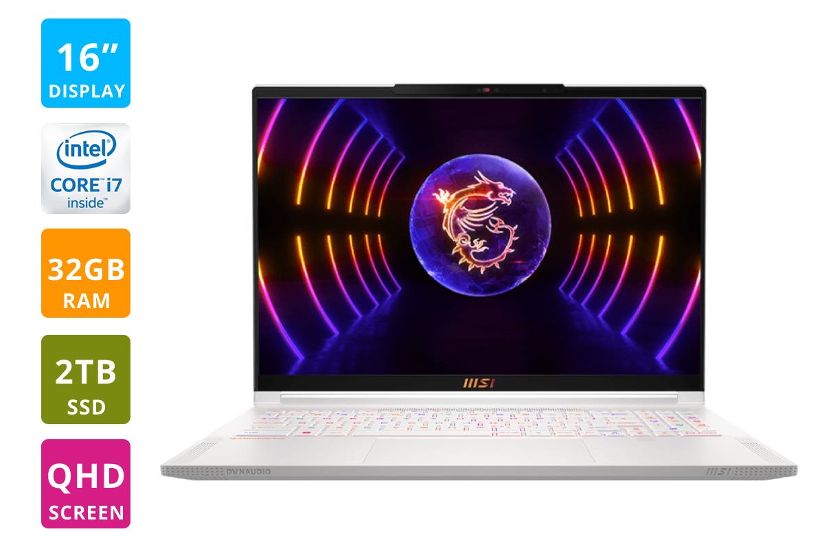 MSI Stealth 16 Studio 16" QHD 240Hz Gaming Laptop - i7 RTX 4070 | Auzzi Store