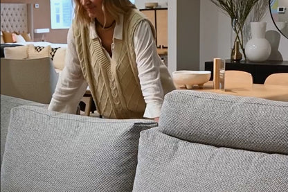 Brosa Como Motion Modular Sofa with Chaise Gainsboro Grey Right Chaise