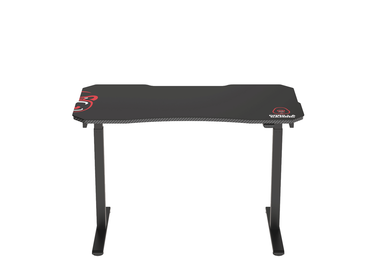 Gorilla Gaming Electric Standing Desk Height Adjustable Dual Motor with Mouse Pad Surface 120 x 60cm - Black