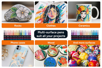 120 Colour Acrylic Paint Markers