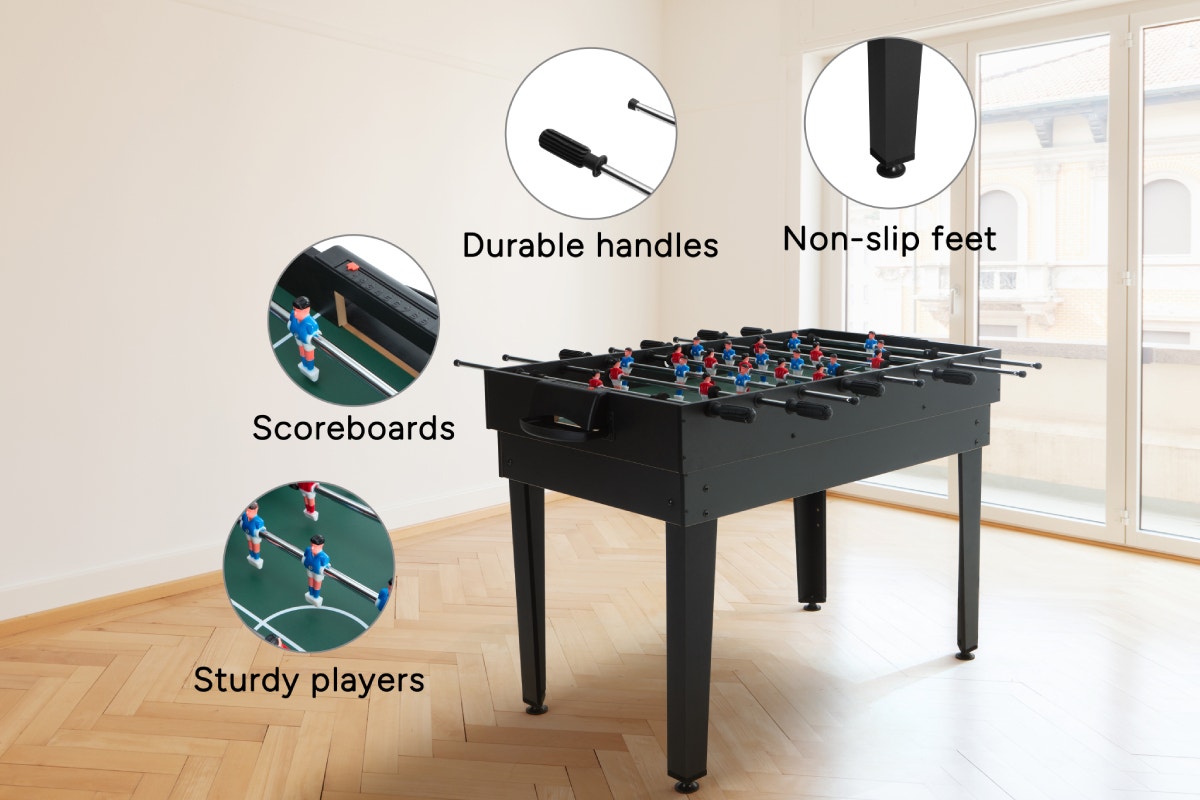 4-in-1 Games Table (Black)