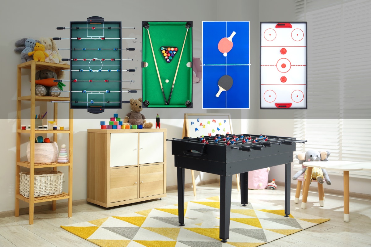 4-in-1 Games Table (Black)