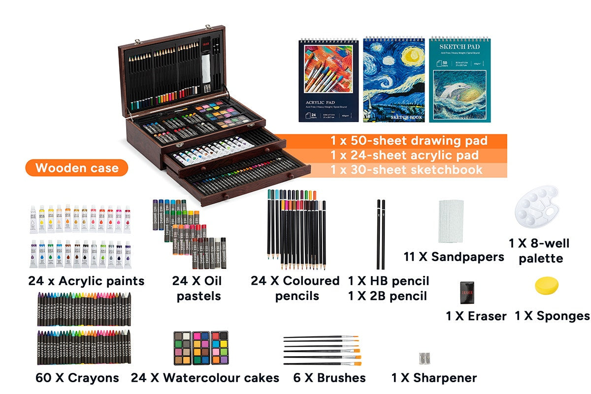 192 Piece Deluxe Art Set