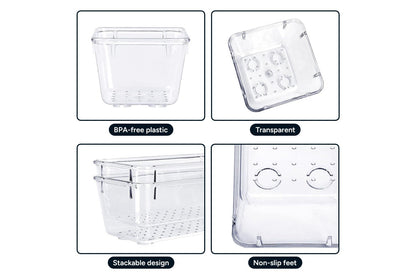 25 Piece Clear Drawer Organiser Set