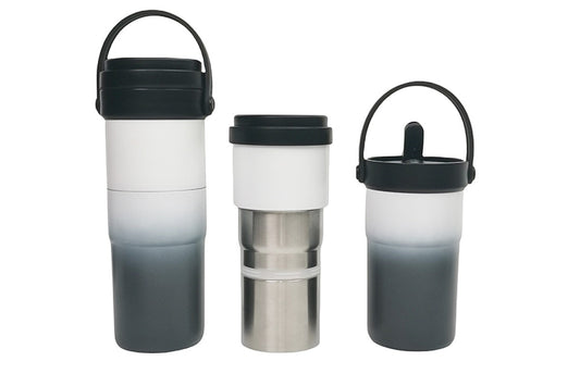 2-in-1 Insulated Water Bottle and Travel Mug