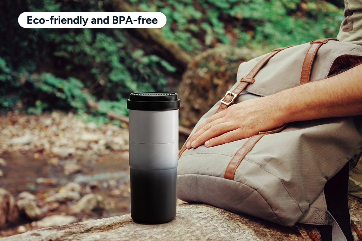 2-in-1 Insulated Water Bottle and Travel Mug