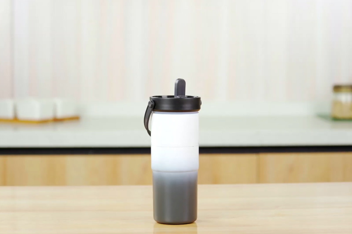 2-in-1 Insulated Water Bottle and Travel Mug