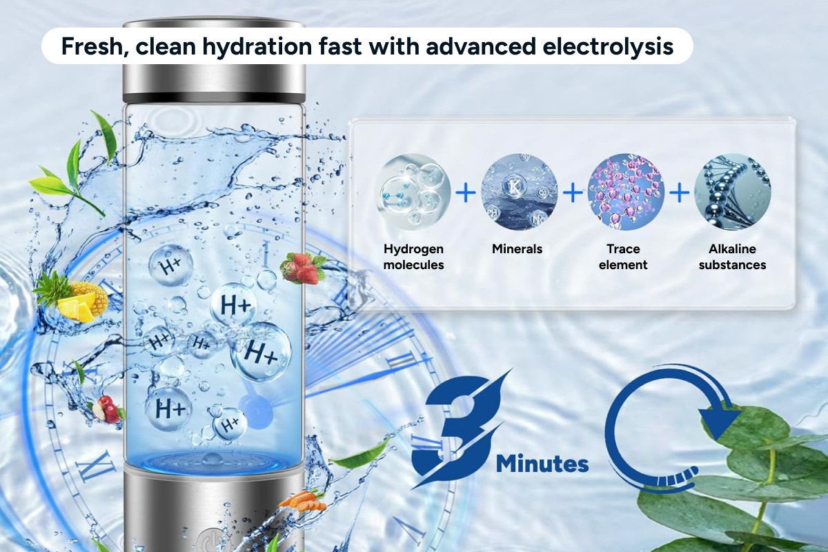 Portable Hydrogen Water Bottle (420ml)