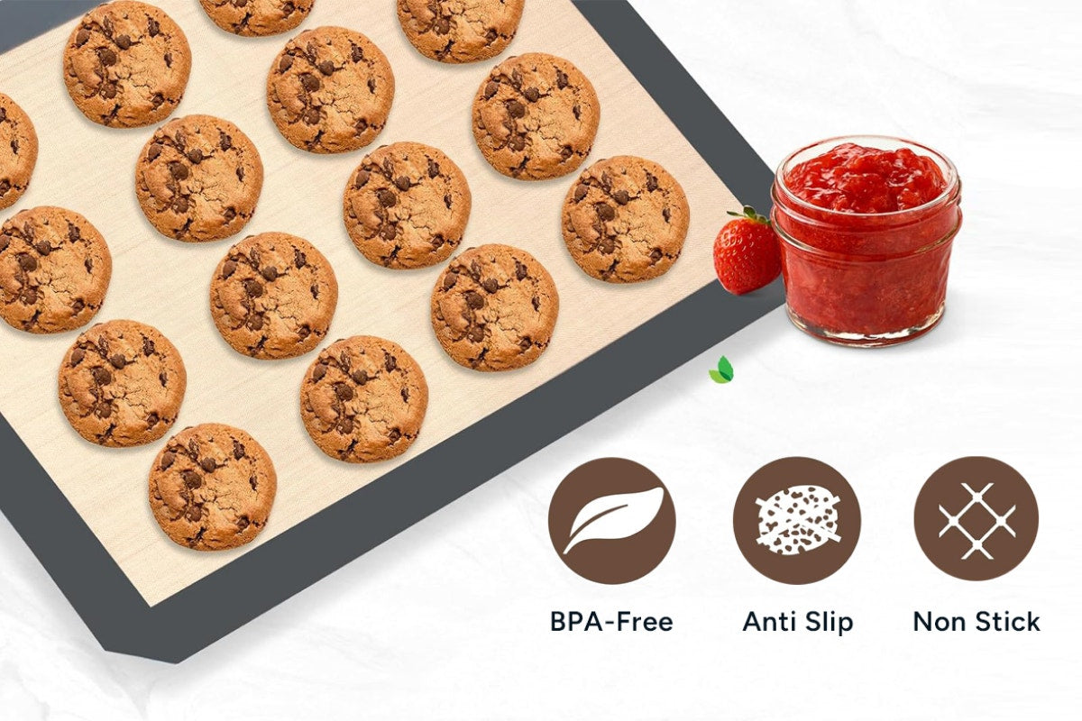 Reusable Silicone Baking Tray Mats (3 Pack)