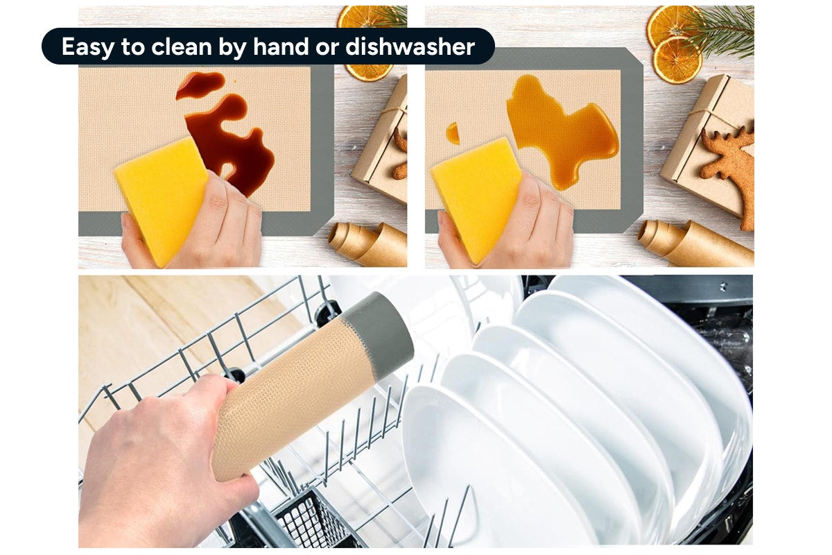 Reusable Silicone Baking Tray Mats (3 Pack)