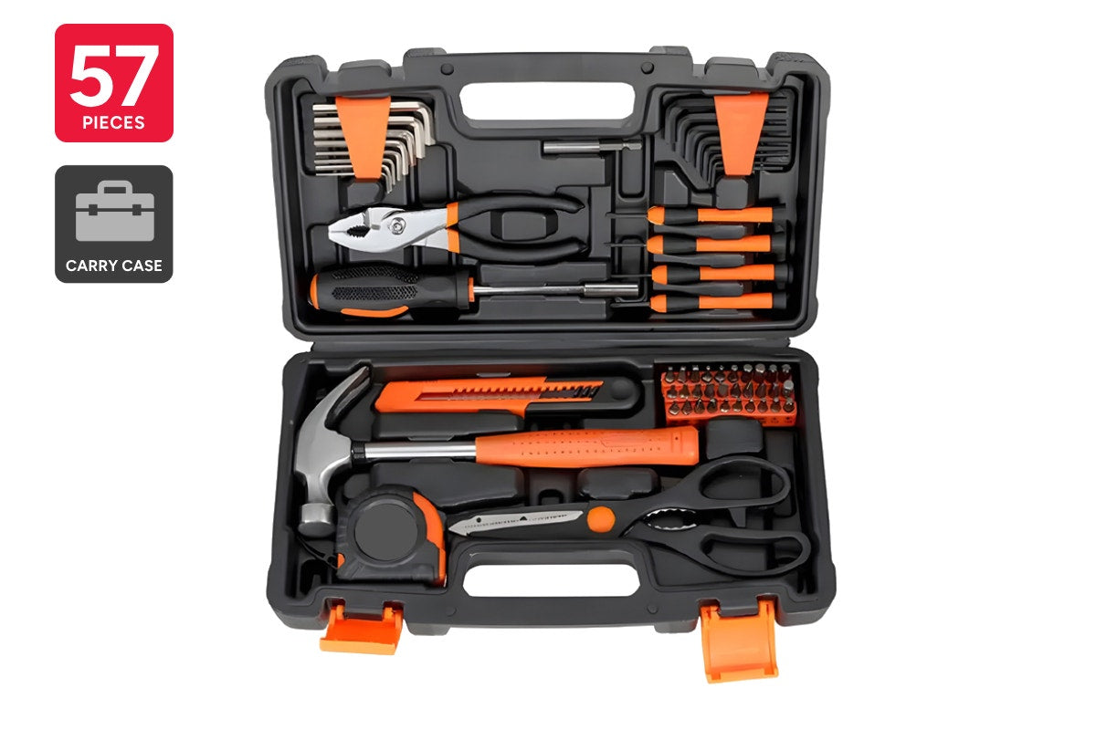 57 Piece Portable Household Tool Kit