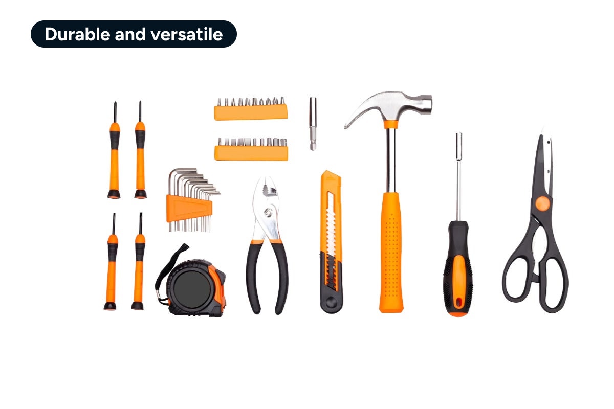 57 Piece Portable Household Tool Kit