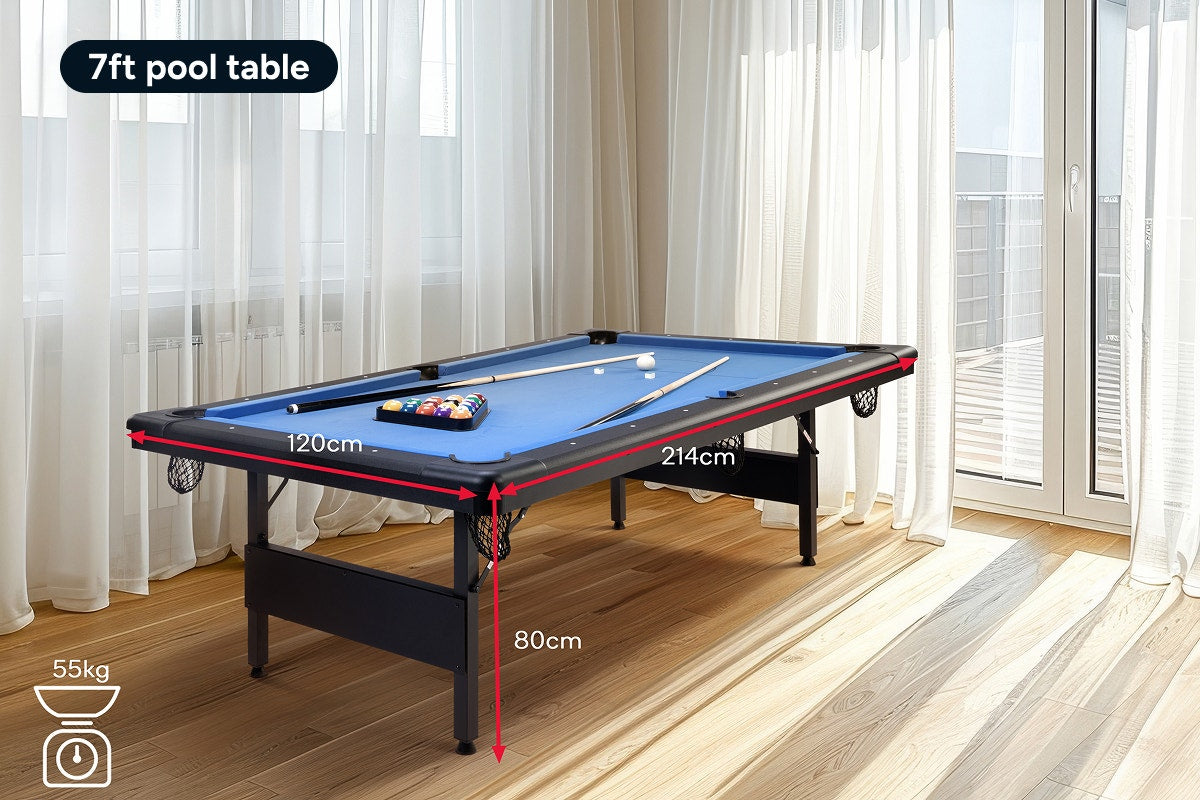 7ft Portable Folding Billiard Pool Table