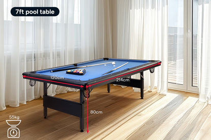 7ft Portable Folding Billiard Pool Table