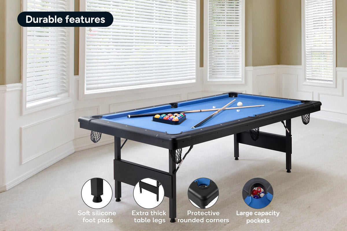 7ft Portable Folding Billiard Pool Table