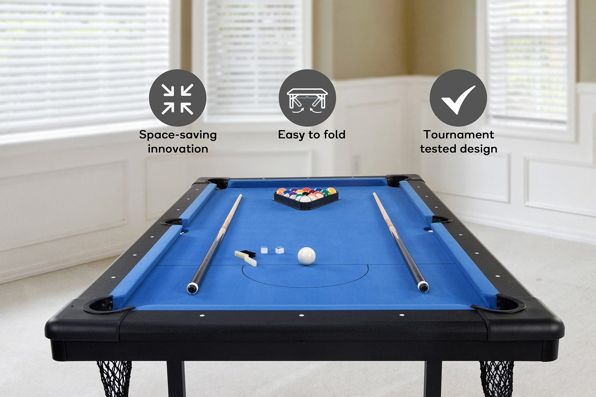 7ft Portable Folding Billiard Pool Table