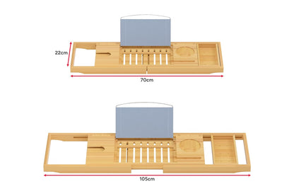 Adjustable Bamboo Bath Caddy
