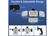 4-Headed Outdoor Solar Motion Sensor Light (333 LED) - Auzzistore