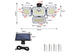 4-Headed Outdoor Solar Motion Sensor Light (333 LED) - Auzzistore