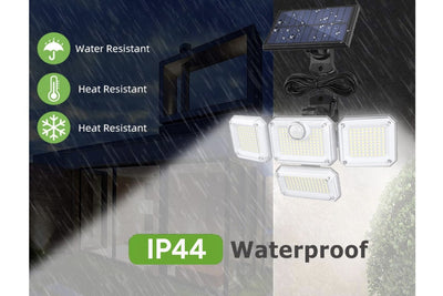 Outdoor Solar Motion Sensor Light 4 Heads
