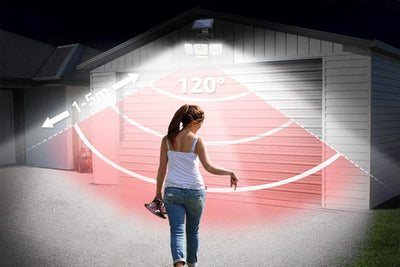 Outdoor Solar Motion Sensor Light 4 Heads