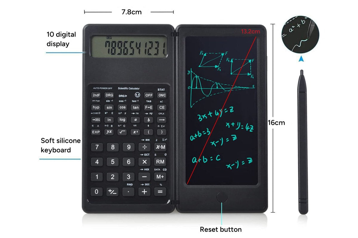 Scientific Calculator with LCD Writing Pad