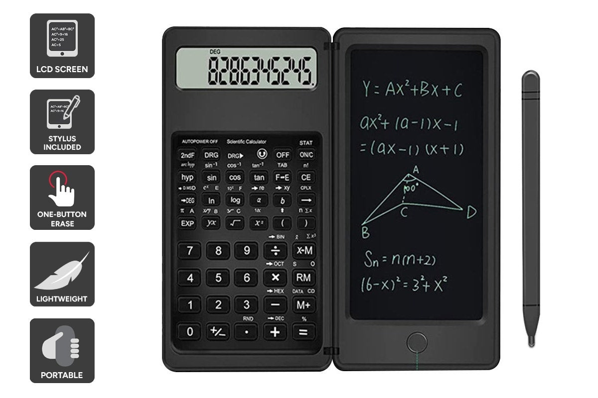 Scientific Calculator with LCD Writing Pad