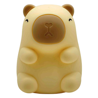 Rechargeable Soft Capybara Night Light 7-Colour Silicone Lamp