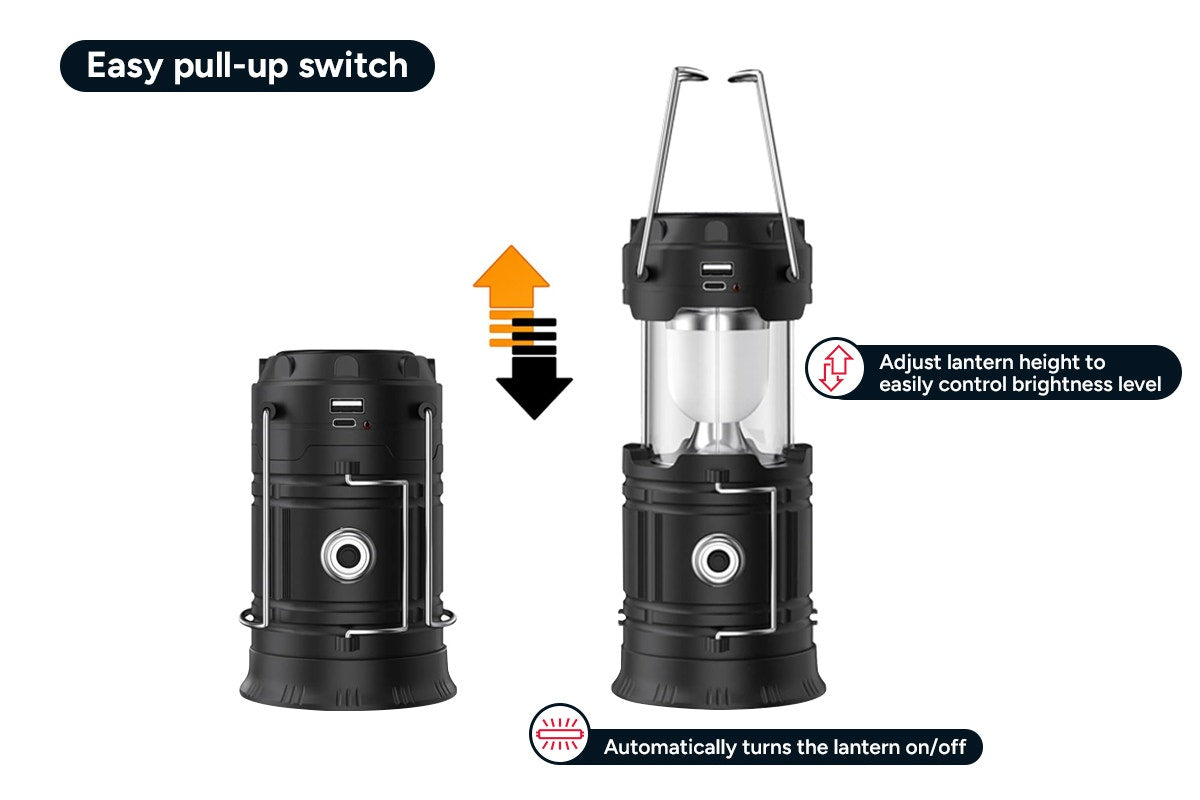 Rechargeable Solar LED Lanterns (3 Pack)
