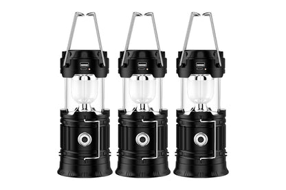 Rechargeable Solar LED Lanterns (3 Pack)