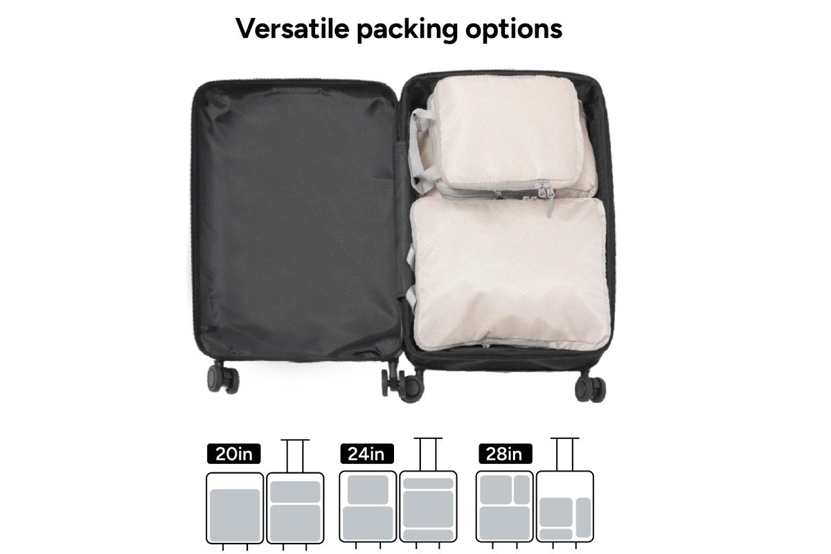 4 Piece Compression Travel Packing Cubes