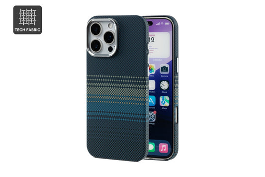 Tech Fabric Case with MagSafe-Compatible Ring for iPhone 16 Pro Max (Midnight Tide)