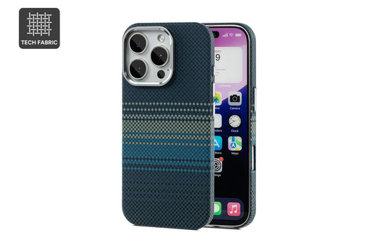 Tech Fabric Case with MagSafe-Compatible Ring for iPhone 16 Pro (Midnight Tide)