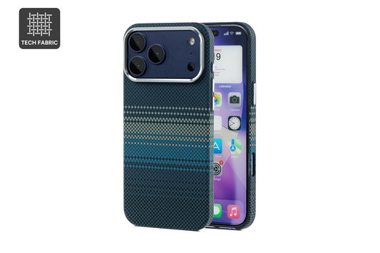 Tech Fabric Case with MagSafe-Compatible Ring for iPhone 17 Pro Max (Midnight Tide)