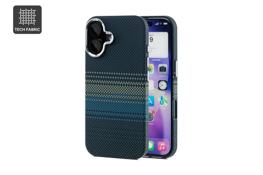 Tech Fabric Case with MagSafe-Compatible Ring for iPhone 17 (Midnight Tide)