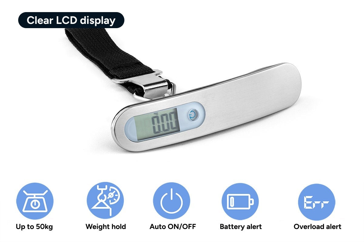 Portable Digital Luggage Scale (2 Pack)