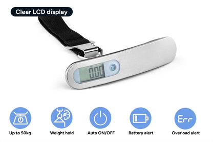 Portable Digital Luggage Scale (2 Pack)