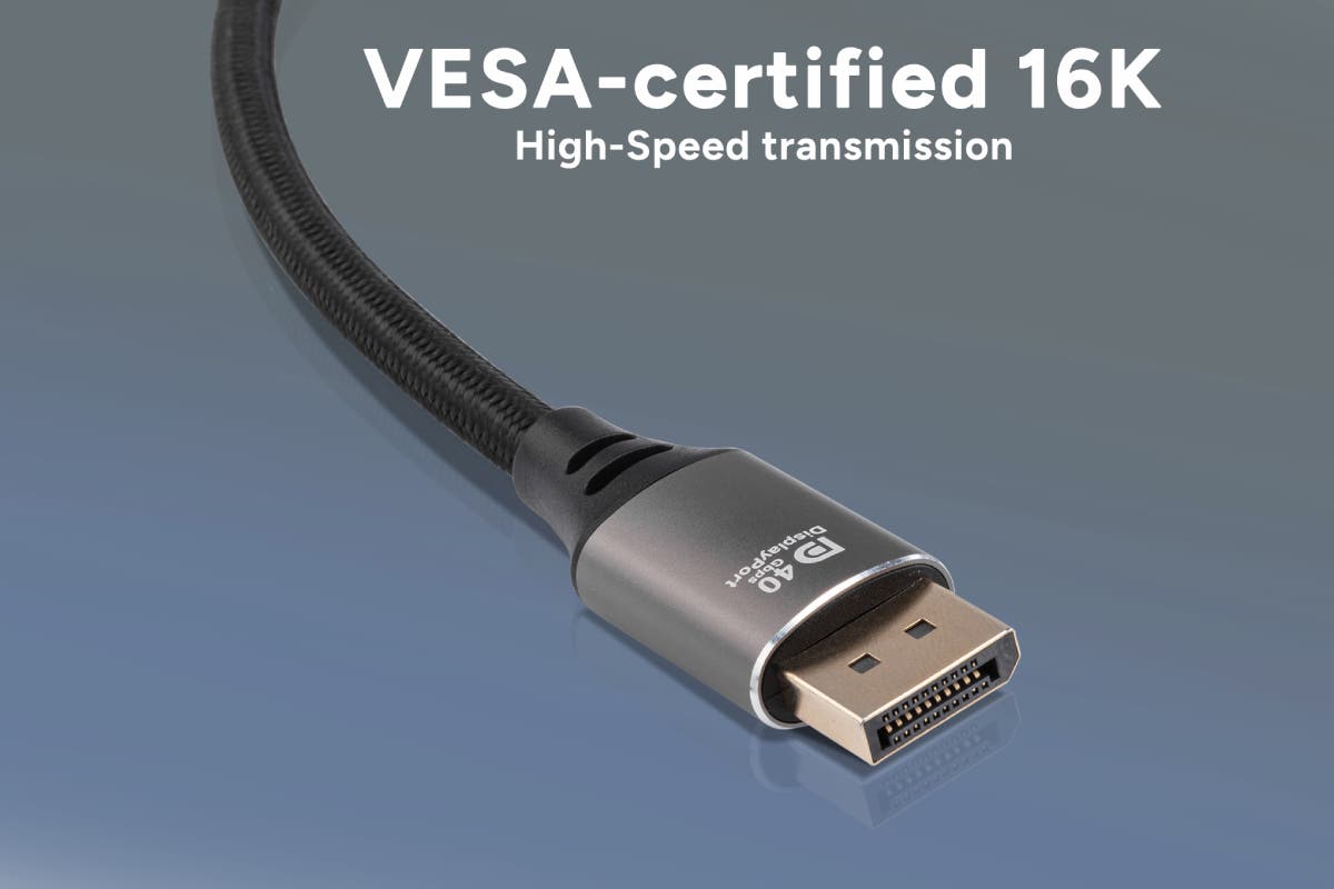 DisplayPort 2.1 Braided Cable 8K 120Hz (2m)