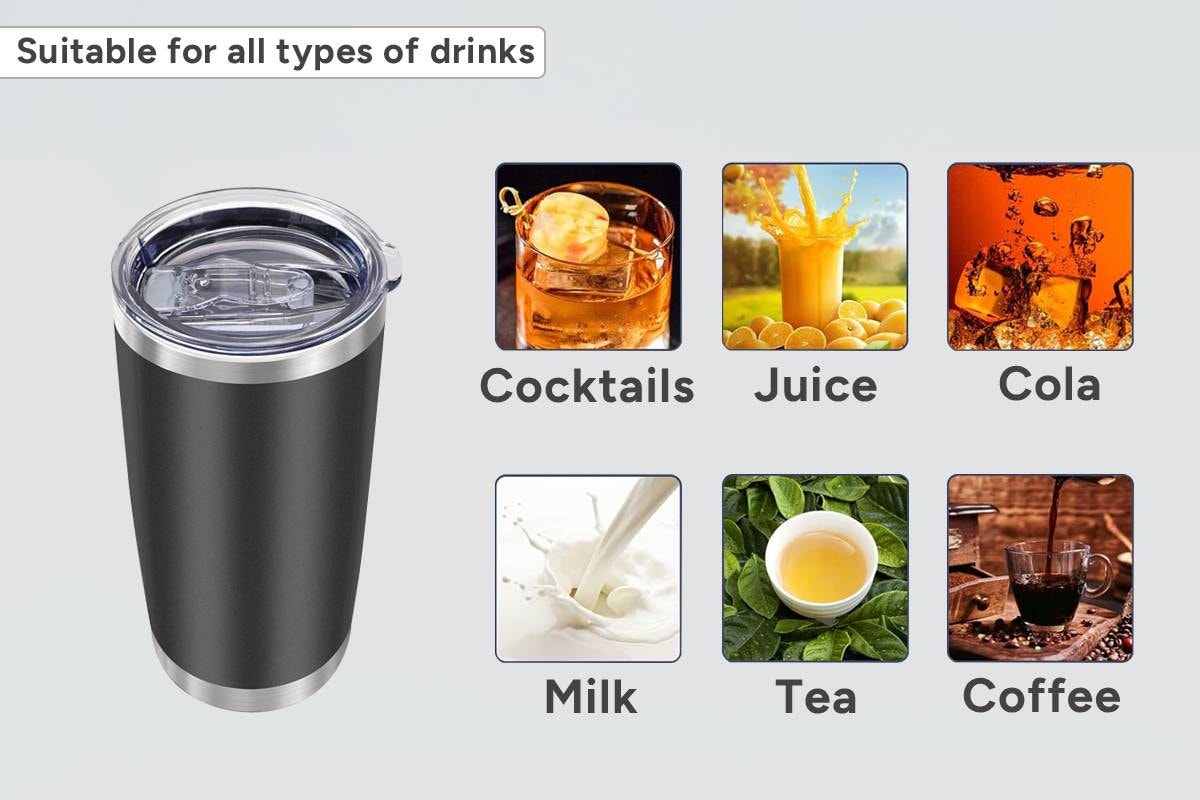 Double-Walled Stainless Steel Tumbler (590ml)