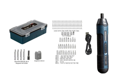 40 Piece 3.6V Cordless Electric Screwdriver Set
